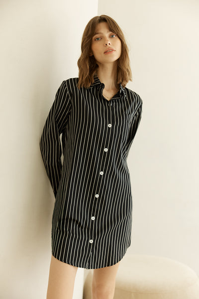 Lolita Striped Boyfriend Night Shirt