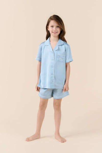 Mini Sonia Silky Satin Short PJ Set