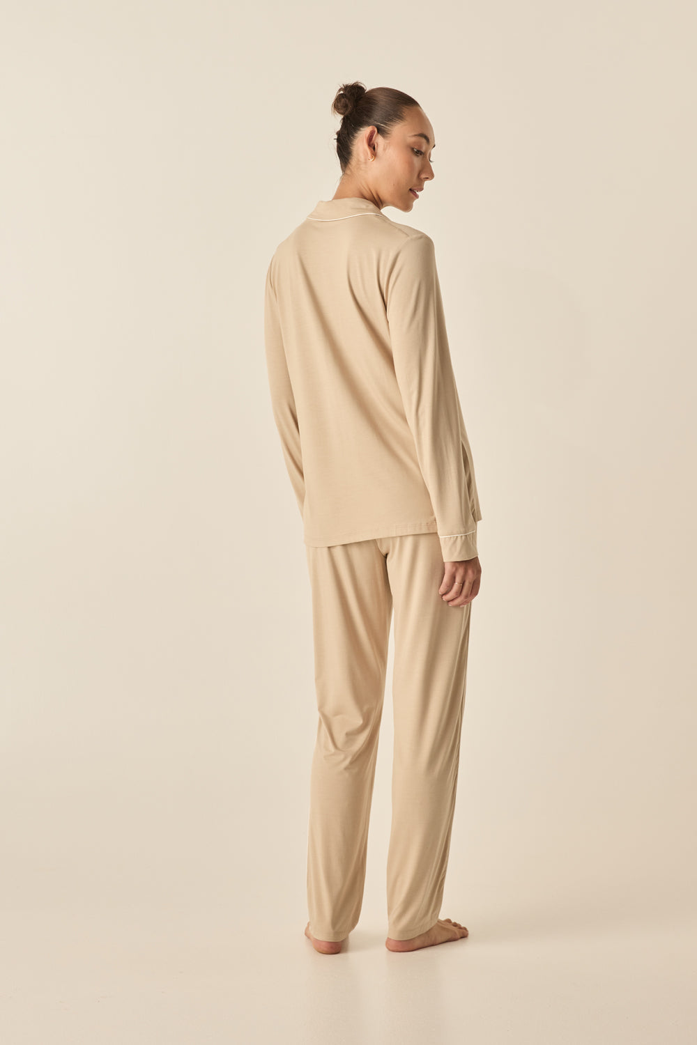 Ada Beige Bamboo Set - Gingerlilly Sleepwear