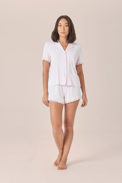 Joni Bamboo Short Set with Lace
