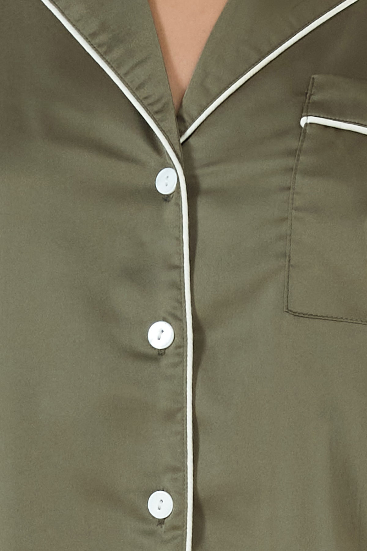 Luella Olive Silky Satin PJ Set - Gingerlilly Sleepwear