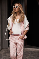 Gingerlilly Susanna Cotton Long PJ Set - Pink - Lifestyle