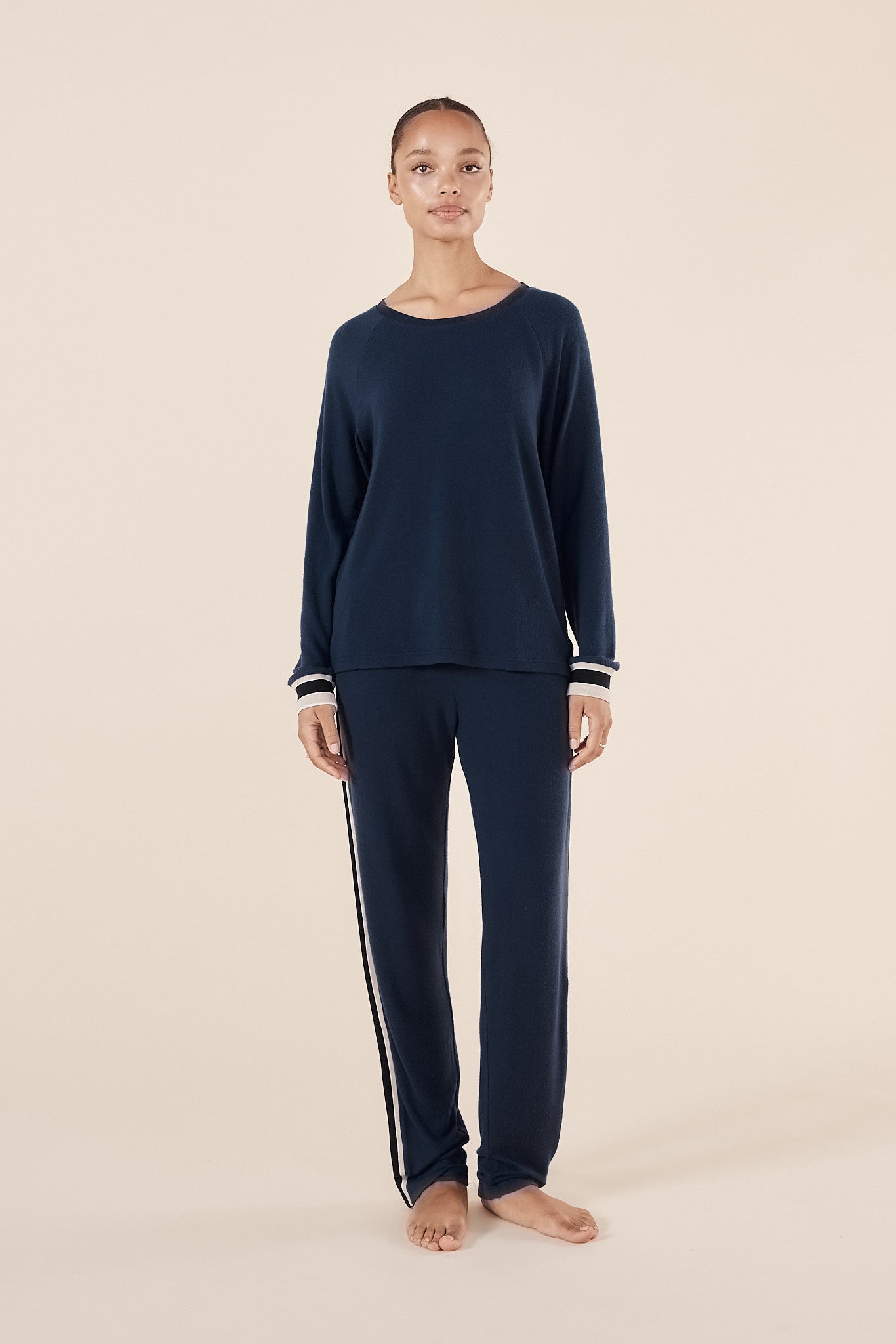 Sporty Long Lounge Set in Navy | Comfortable Loungewear by Gingerlilly