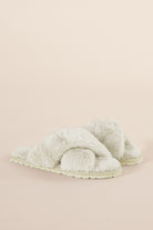 Gingerlilly Milan Plush Slipper - Ivory - Top alt