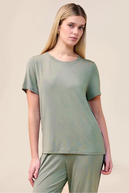 Bronte Bamboo Tshirt with Stripe