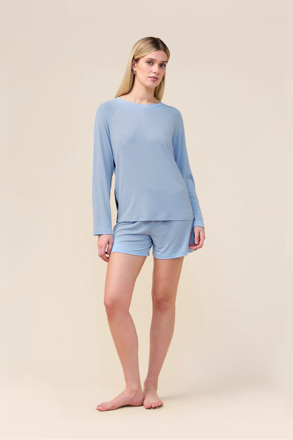 Solene Long Sleeve Top with Stripe