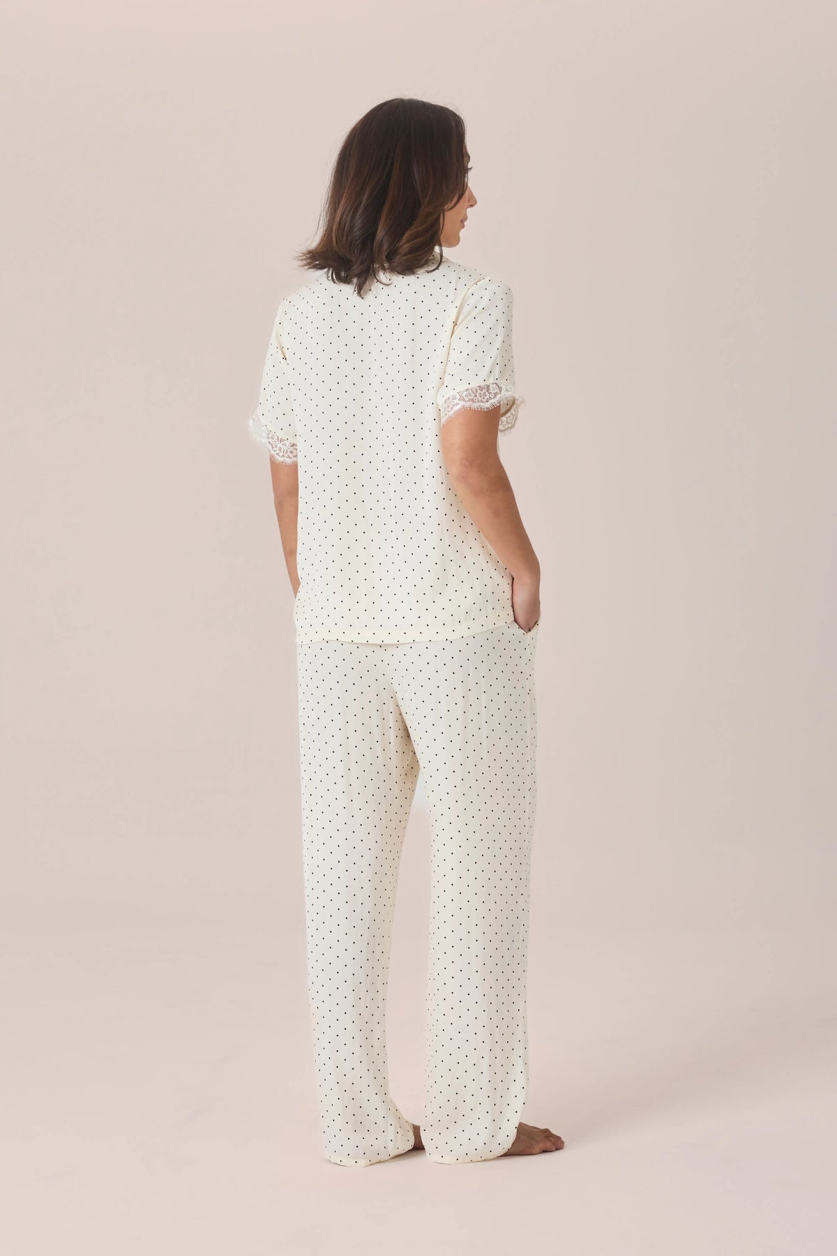 Clarisse Short Sleeve Spot PJ Set