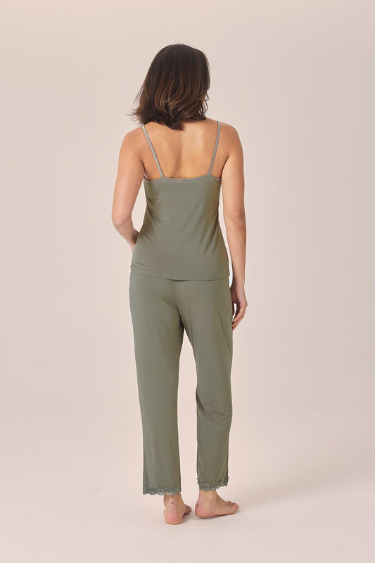 Britt Bamboo Lace Cami Long PJ