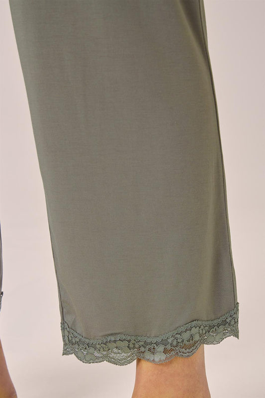 Dianne Bamboo Long PJ set with Lace