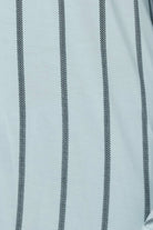 Harlow Bamboo Striped PJ Set Blue Texture Shot