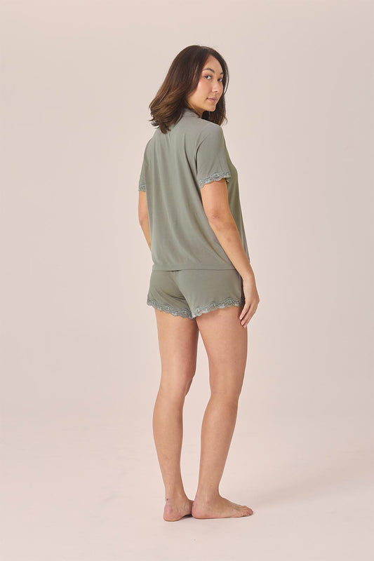 Joni Bamboo Short Set with Lace