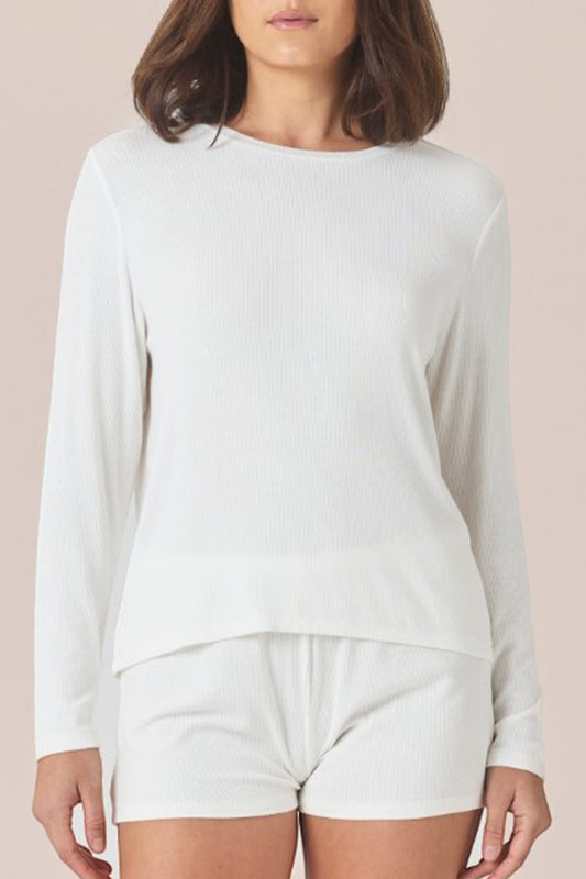 Lombardy Rib Long Sleeve Top