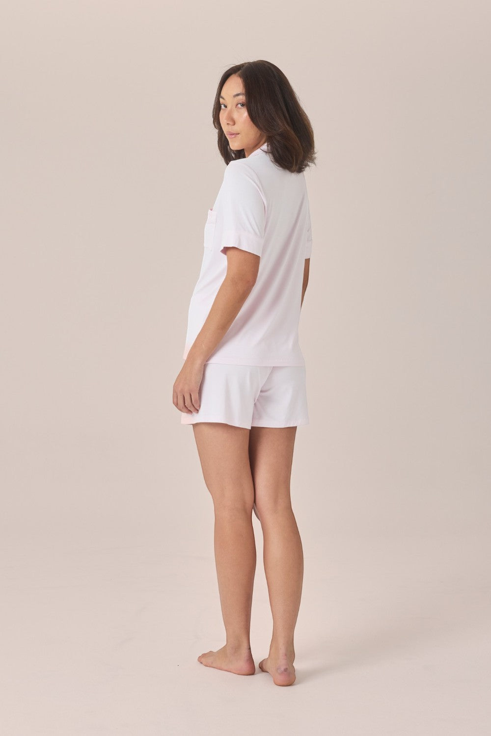 Gingerlilly Matilda Bamboo Short PJ Set in Pink