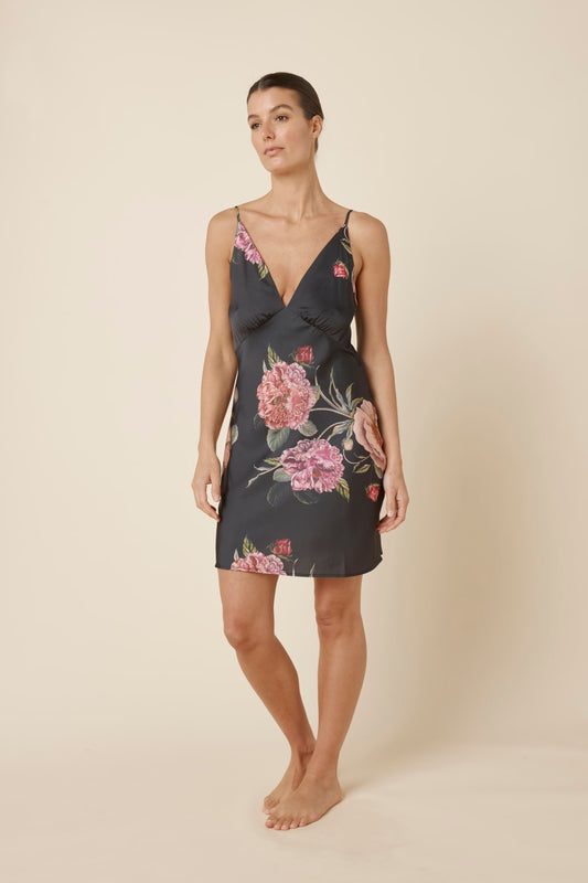 Piper Floral Silky Satin Nightie