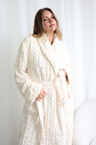 Gingerlilly Gabriella Plush Long Robe - Ivory - Lifestyle alt 2