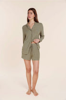 Adelaide Ribbed Shorts - Gingerlilly Sleepwear