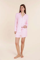 Gingerlilly Adelaide Ribbed Shorts - Pink - Front
