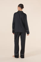 Adele Black Satin Set  - Gingerlilly Sleepwear
