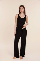 Athens Ribbed Long Pants - Gingerlilly Sleepwear