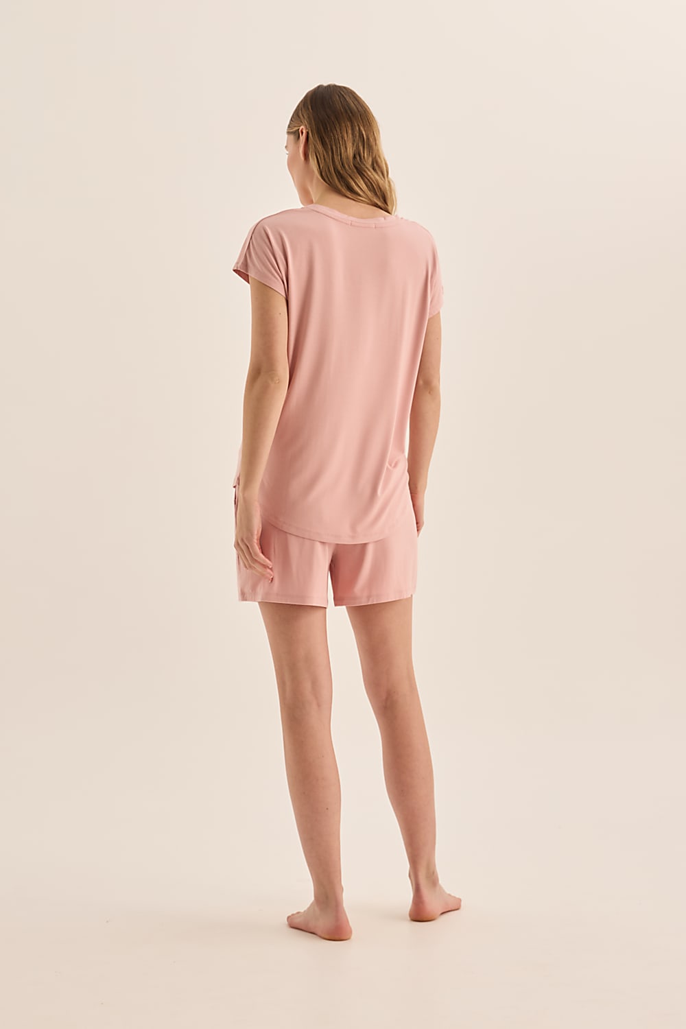 Dahlia Pink Bamboo Short Set - Gingerlilly Sleepwear