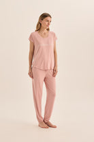 Elara Pink Bamboo Pyjama Set - Gingerlilly Sleepwear
