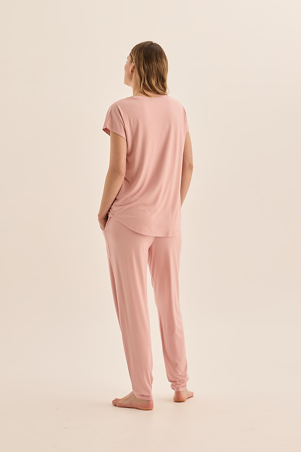 Elara Pink Bamboo Pyjama Set - Gingerlilly Sleepwear