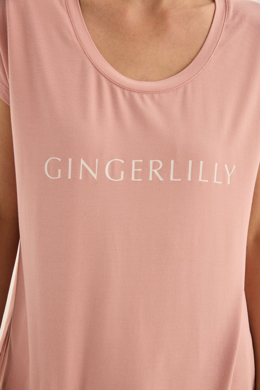 Elara Pink Bamboo Pyjama Set - Gingerlilly Sleepwear