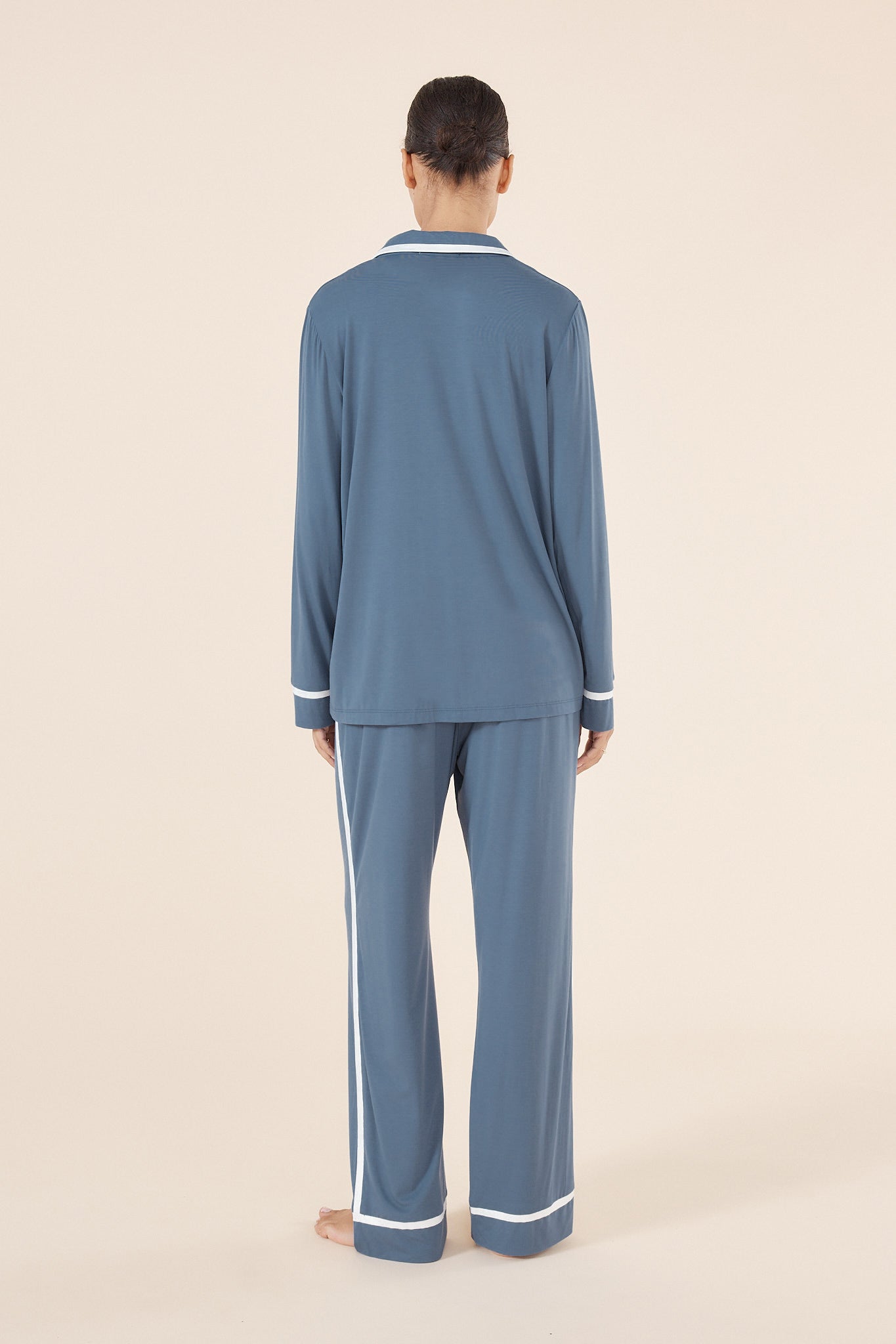 Elmira Blue Bamboo PJ set - Gingerlilly Sleepwear