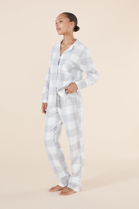 Emery Buffalo Check Cotton PJ set - Gingerlilly Sleepwear