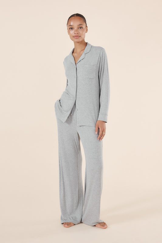 Emilia Ribbed Lounge PJ set - Gingerlilly Sleepwear