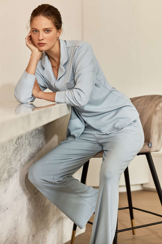 Emilia Ribbed Lounge PJ set - Gingerlilly Sleepwear