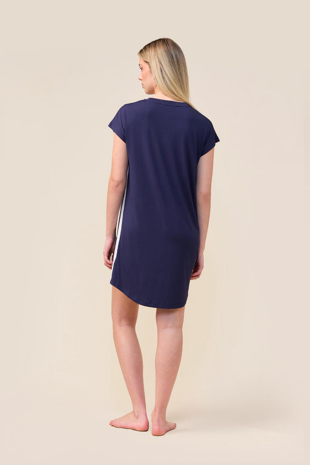 Gingerlilly Ashley Bamboo Sleep Tee - Navy - Back