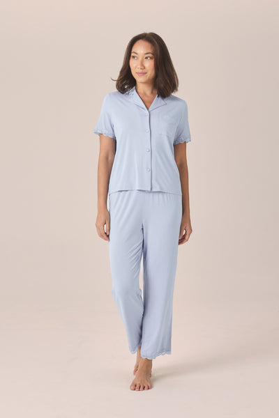 Dianne Bamboo Long PJ set with Lace