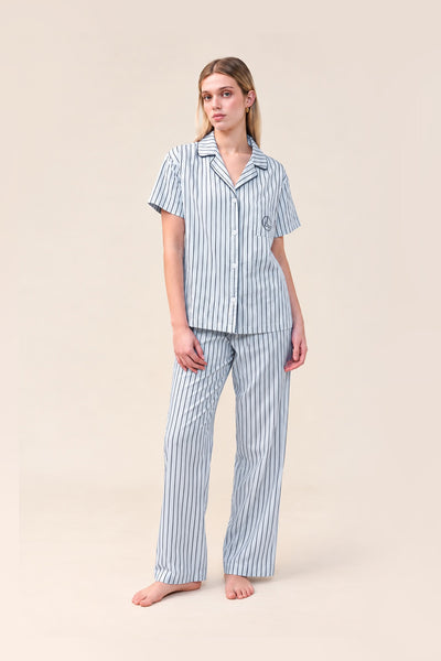 Lisa Stripe Long Pant PJ Set