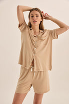 Harper Natural Modal Short PJ - Gingerlilly Sleepwear
