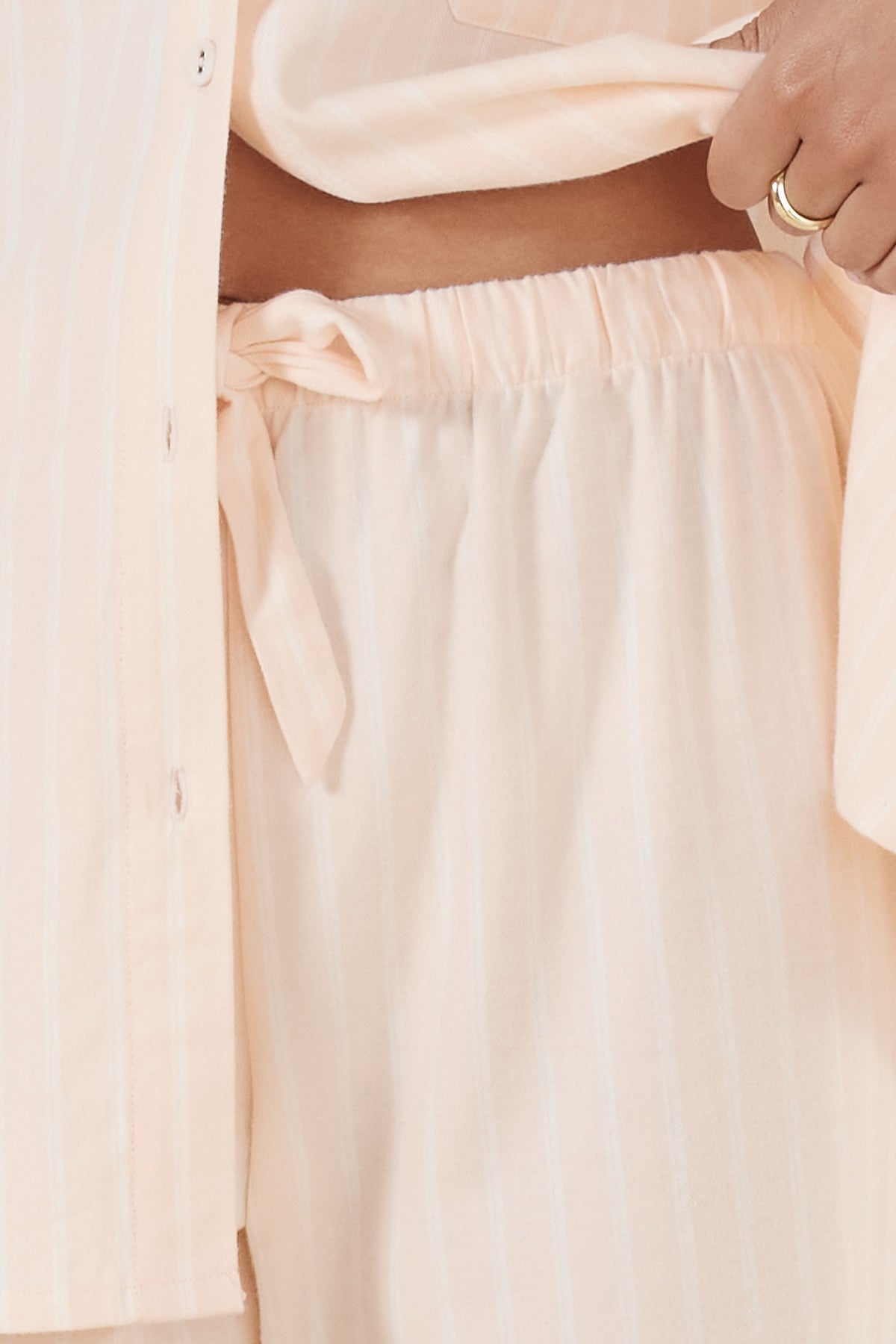 Josephine Pink Stripe Cotton PJ set - Gingerlilly Sleepwear