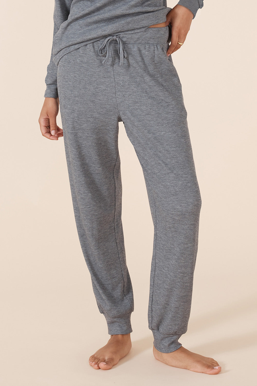 Lainey Waffle Pyjama Set - Gingerlilly Sleepwear