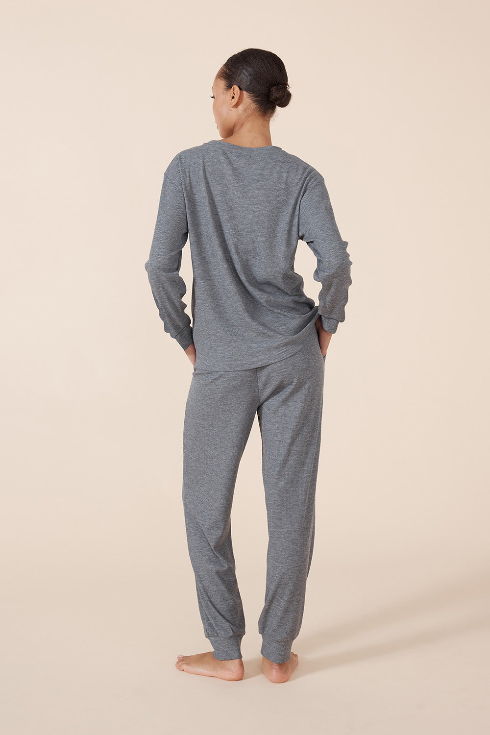 Lainey Waffle Pyjama Set - Gingerlilly Sleepwear