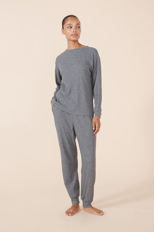 Lainey Waffle Pyjama Set - Gingerlilly Sleepwear