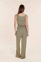 Liberty Ribbed Singlet Henley Top - Gingerlilly Sleepwear