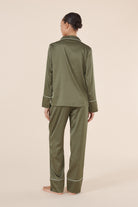 Luella Olive Silky Satin PJ Set - Gingerlilly Sleepwear