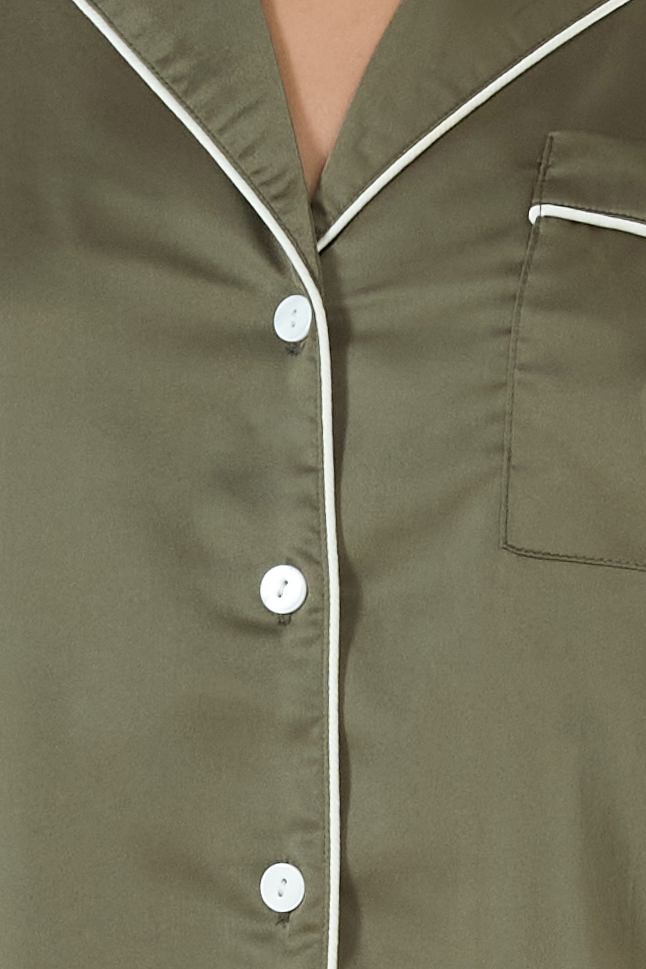 Luella Olive Silky Satin PJ Set - Gingerlilly Sleepwear