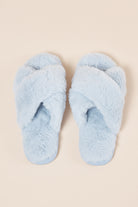 Gingerlilly Milan Plush Slipper - Blue - Top
