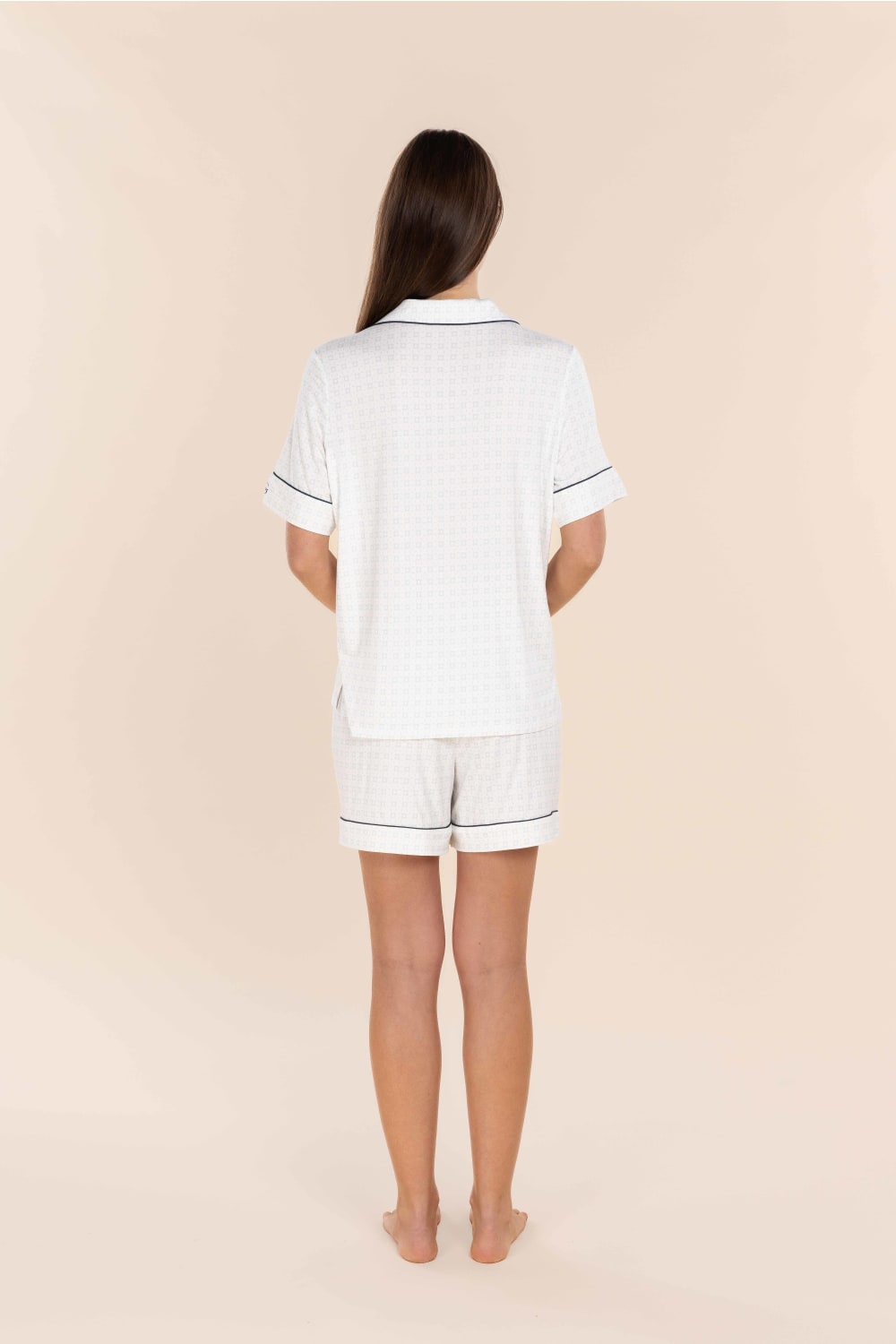 Gingerlilly Penelope Bamboo Short Set - Blue - Back