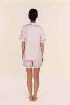 Gingerlilly Sadie Bamboo Short PJ Set - Pink - Back