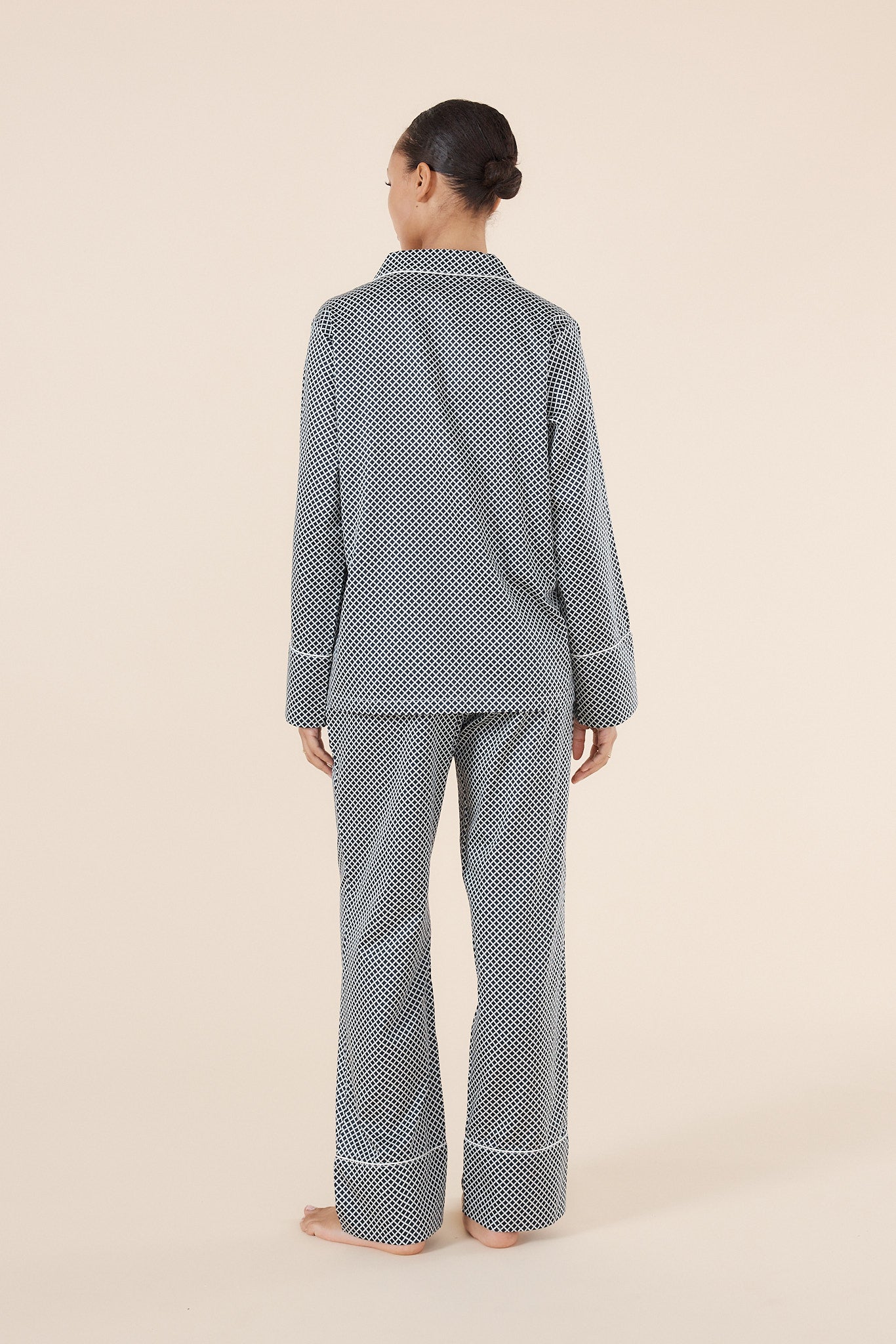 Sky Diamond Cotton PJ set - Gingerlilly Sleepwear