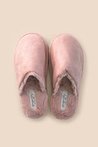 Gingerlilly St Moritz Mock Suede Slipper Pink - Top