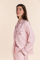 Gingerlilly Susanna Cotton Long PJ Set - Pink - Front alt 2