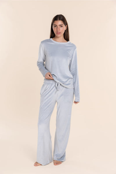 Thea Velour Long Lounge Set